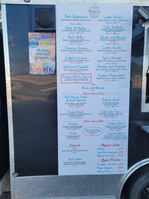 Menu photo 1 Rene’s Mexican Kitchen Tampa, FL
