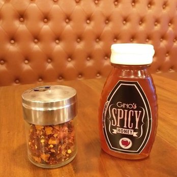 Gino's Brick Oven Pizza - Crushed red pepper & Spicy Honey - Italian Near Me - Makati, NCR Gino's Brick Oven Pizza - Crushed red pepper & Spicy Honey - Italian Near Me - Makati, NCR