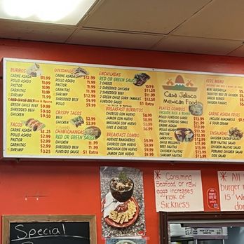 Casa Jalisco Mexican Restaurant - Menu - Mexican Near Me - Phoenix, Arizona