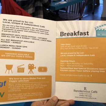 The Rendezvous Cafe - Menu - Cafes Near Me - Inverness, HLD The Rendezvous Cafe - Menu - Cafes Near Me - Inverness, HLD