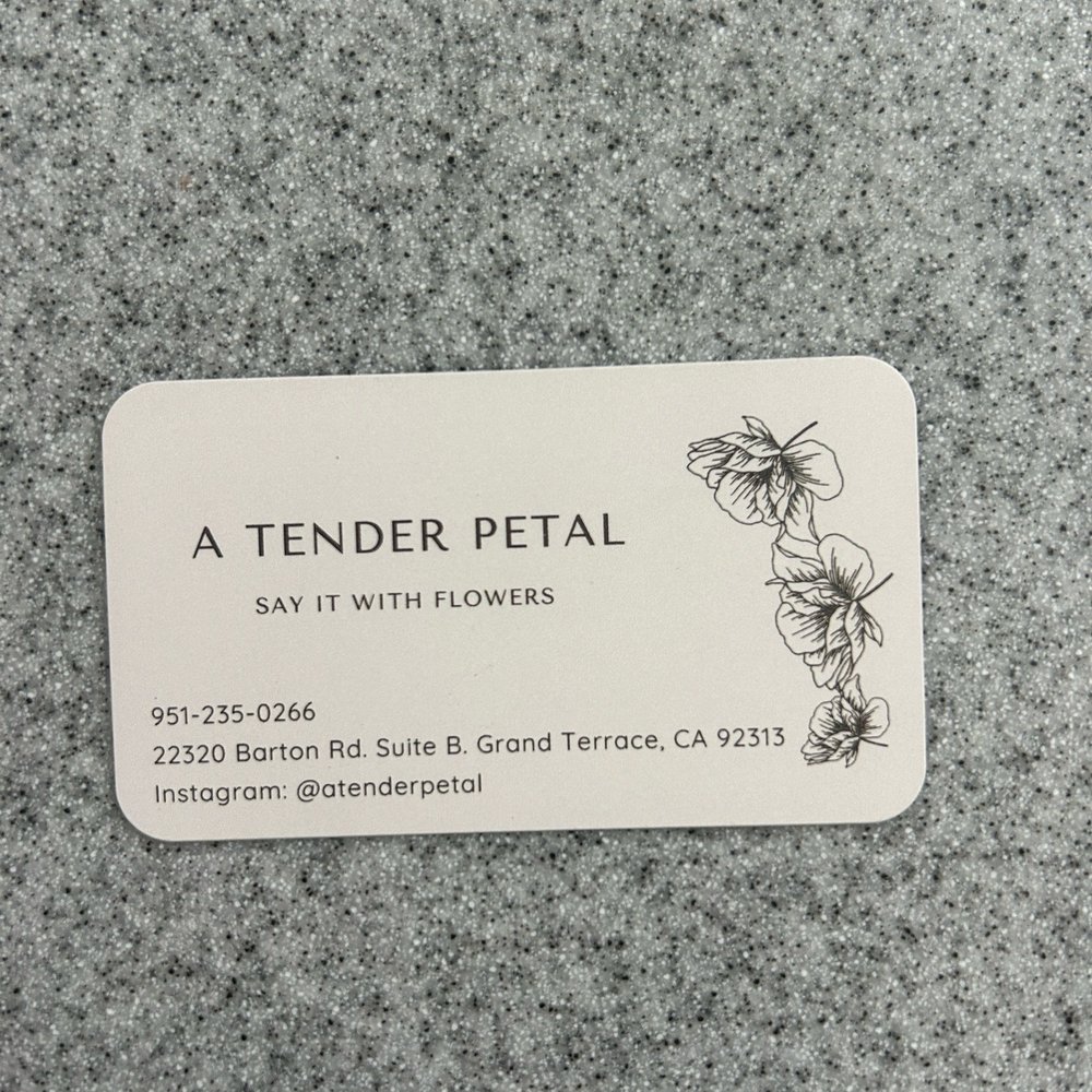 A Tender Petal - Floral Designers Near Me - Grand Terrace, California A Tender Petal - Floral Designers Near Me - Grand Terrace, California
