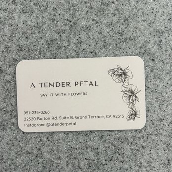 A Tender Petal - Floral Designers Near Me - Grand Terrace, California