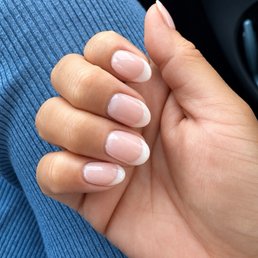 Milky french tip done by Minh Milky french tip done by Minh