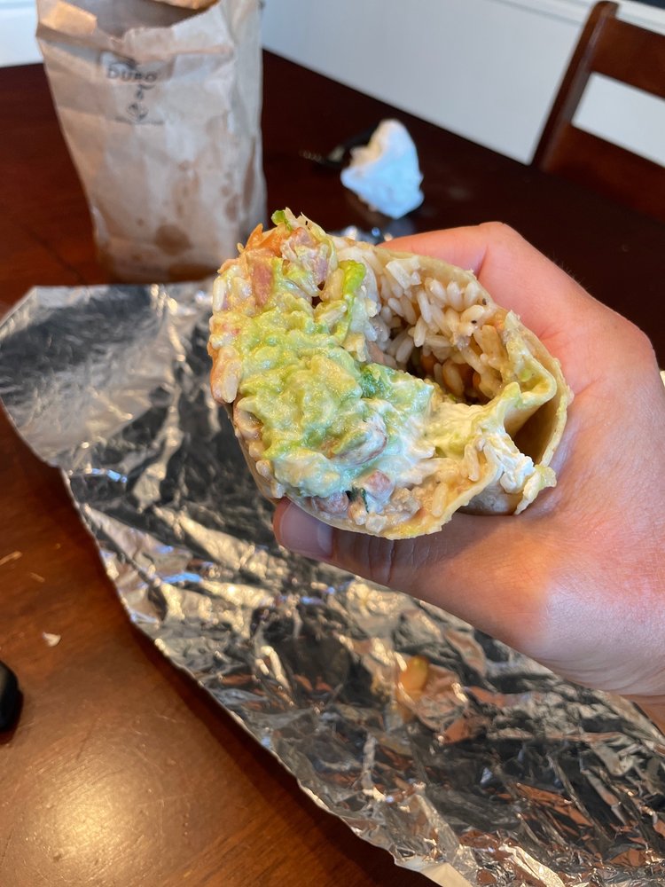 Food from Dia De Los Burritos