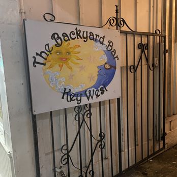 The Backyard Bar - a sign for the backyard bar key west - Bars Near Me - Key West, Florida The Backyard Bar - a sign for the backyard bar key west - Bars Near Me - Key West, Florida