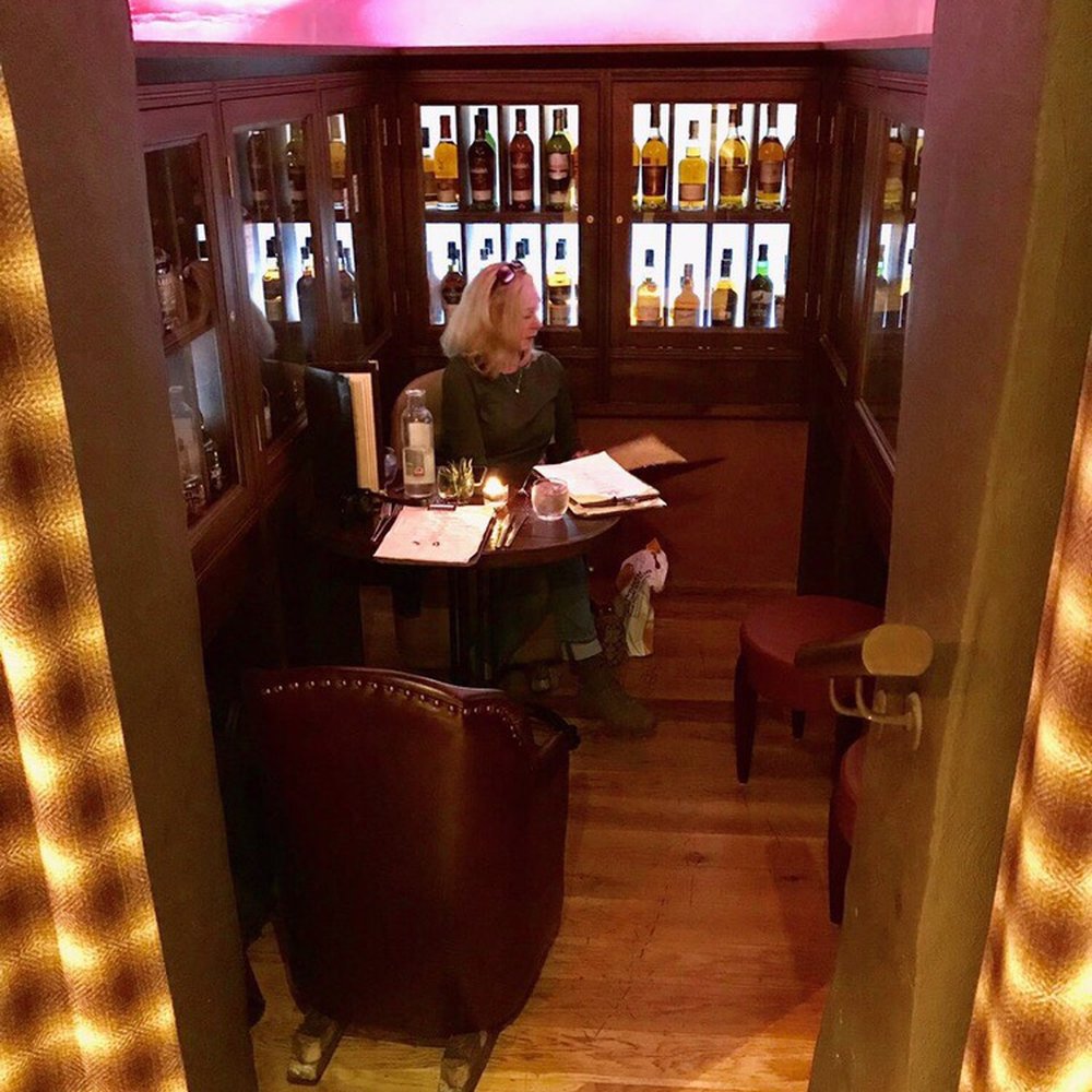 Usquabae - Fantastic private dining nook with walls of whiskey. - Bars Near Me - Edinburgh, EDH Usquabae - Fantastic private dining nook with walls of whiskey. - Bars Near Me - Edinburgh, EDH
