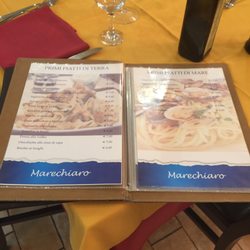 Pizzeria Marechiaro - Great menu and good prices!