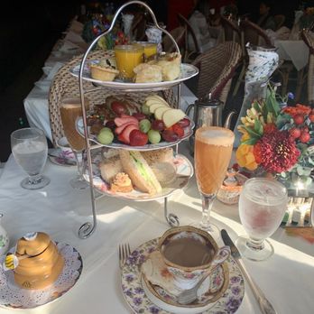 Queen Mary Tea Room - Afternoon tea service (three tiered tray w/ sweet + savory pastries, fruit, quiche, soup, and tea sandwiches) two of each item for sharing. - Desserts Near Me - Seattle, Washington Queen Mary Tea Room - Afternoon tea service (three tiered tray w/ sweet + savory pastries, fruit, quiche, soup, and tea sandwiches) two of each item for sharing. - Desserts Near Me - Seattle, Washington