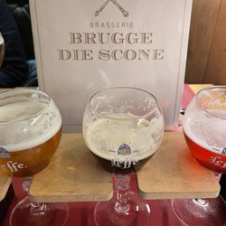 Brasserie Brugge Die Scone - Flight of Leffe blond, dark, ruby