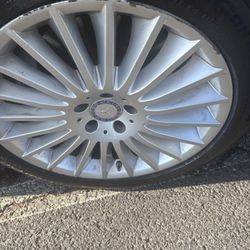 Mavis Discount Tire - You can see the black chipping around the edge of the wheel noticed that there is no marks on the brand new tire so this could not have been