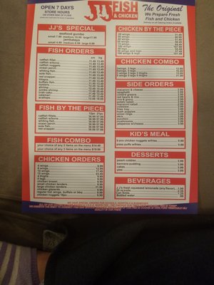 Menu photo 1 JJ Fish & Chicken Richmond, CA Menu photo 1 JJ Fish & Chicken Richmond, CA