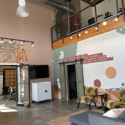The Studio Downtown - Quieter large room with monthly rented desks above in the lofted area