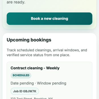 Get Verified Clean - Track your cleaner in real time and know exactly when your service begins and ends. - Home Cleaning Near Me - Brooklyn, New York Get Verified Clean - Track your cleaner in real time and know exactly when your service begins and ends. - Home Cleaning Near Me - Brooklyn, New York