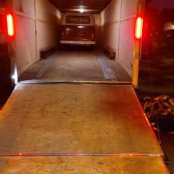 AP Vintage Motors - This is the inside of the delivery trailer prior to unloading.