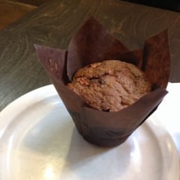 Muffin offerings change daily but mine is an Apple Blueberry Oat. AMAZING! Muffin offerings change daily but mine is an Apple Blueberry Oat. AMAZING!