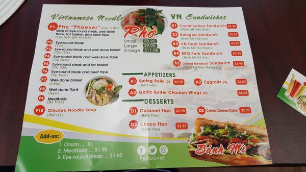 Menu photo 8 Phoever Pensacola, FL