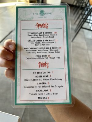 Menu photo 2 The Dive Oyster Bar Irvine, CA Menu photo 2 The Dive Oyster Bar Irvine, CA