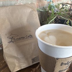 Kusanya Cafe - Lavender latte and Lupe Tobasco