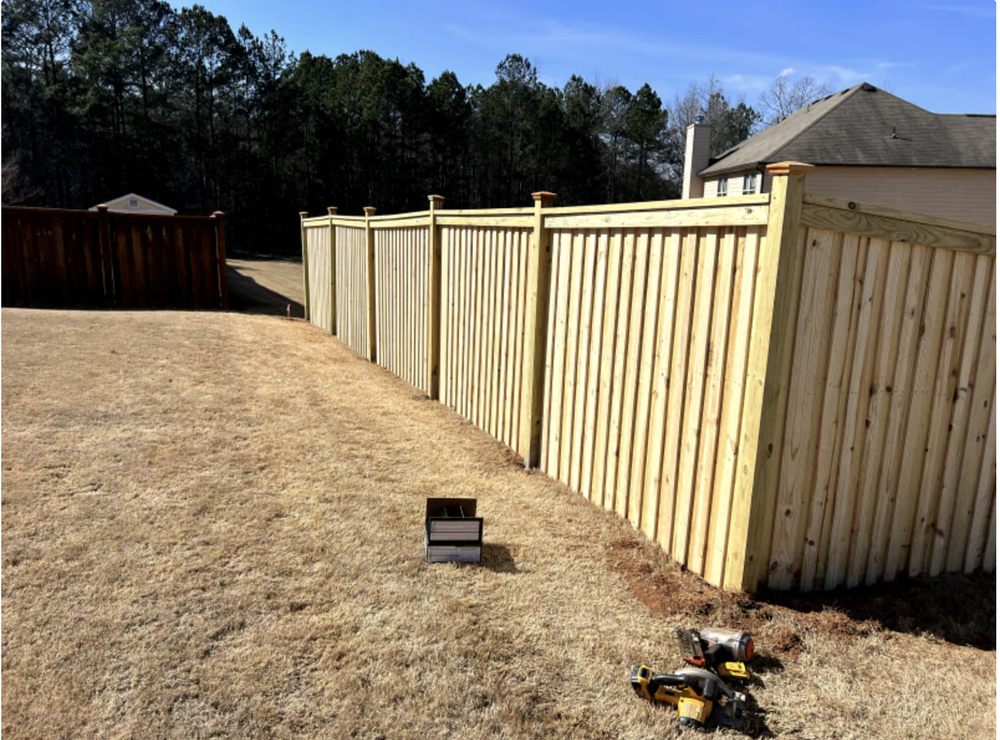 Slide of Cross Fence Construction