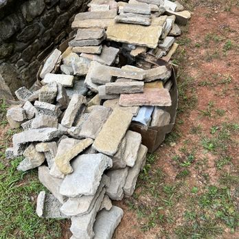 Gainesville Marble & Granite - Customer had stones delivered to the grave and asked if we could build a wall. - Stonemasons Near Me - Gainesville, Georgia Gainesville Marble & Granite - Customer had stones delivered to the grave and asked if we could build a wall. - Stonemasons Near Me - Gainesville, Georgia