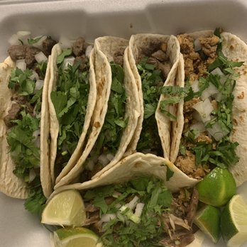 Nico's Tacos - Taco time- 4 asada (left), 1 chorizo (right), 1 lamb (bottom) - Mexican Near Me - Virginia Beach, Virginia Nico's Tacos - Taco time- 4 asada (left), 1 chorizo (right), 1 lamb (bottom) - Mexican Near Me - Virginia Beach, Virginia