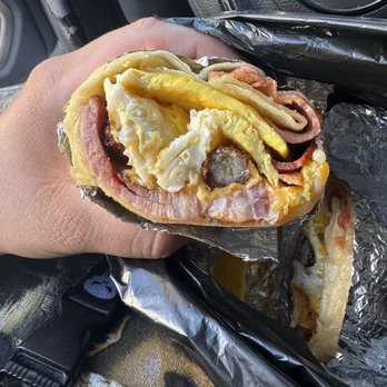 Happy Taco - What they call scrambled eggs - Burgers Near Me - Los Angeles, California