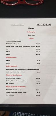 Menu photo 2 JMAC Backyard BBQ Crowley, TX Menu photo 2 JMAC Backyard BBQ Crowley, TX