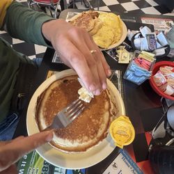 Sizzlin Steak Or Eggs - Side of Pancakes