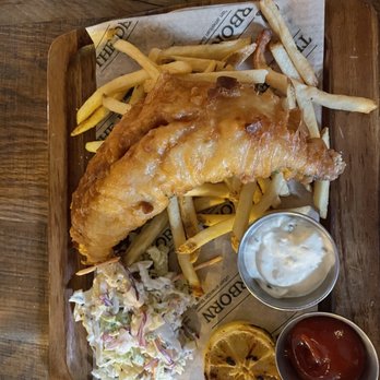 The Dearborn - Fish and Fish & Chips "Midwest is Best" Lake Superior Walleye - New American Near Me - Chicago, Illinois