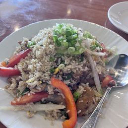 Crispy pork Basil Fried Rice Crispy pork Basil Fried Rice
