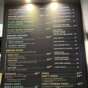 Annex Ale Project - Food menu - Breweries Near Me - Calgary, Alberta