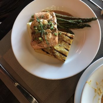 Toscanos - Salmon Marsala with polenta - Italian Near Me - Puyallup, Washington Toscanos - Salmon Marsala with polenta - Italian Near Me - Puyallup, Washington