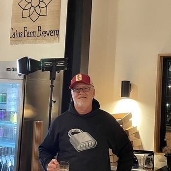 Caius Farm Brewery - My husband enjoying his final beer - Breweries Near Me - Branford, Connecticut Caius Farm Brewery - My husband enjoying his final beer - Breweries Near Me - Branford, Connecticut