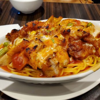 Sugar Sweet Cafe - Baked pork chop on spagetti - Chinese Near Me - Scarborough, Ontario Sugar Sweet Cafe - Baked pork chop on spagetti - Chinese Near Me - Scarborough, Ontario
