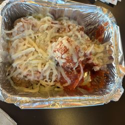 Donatos Pizza - Side of meatballs-decent tasting but not even close to a family recipe