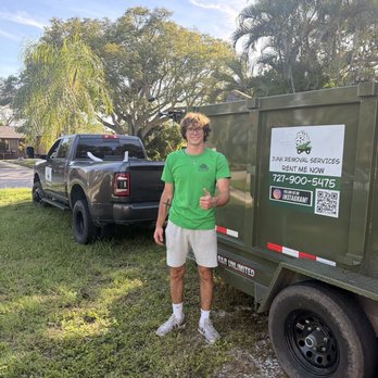 No More Junk - Michael giving a thumbs up! - Junk Removal & Hauling Near Me - Palm harbor, Florida No More Junk - Michael giving a thumbs up! - Junk Removal & Hauling Near Me - Palm harbor, Florida