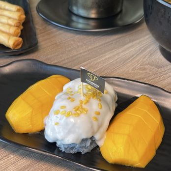 Siam Station - Mango sticky rice -- SO goooddd - Thai Near Me - Newport Beach, California Siam Station - Mango sticky rice -- SO goooddd - Thai Near Me - Newport Beach, California
