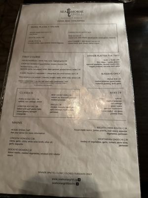 Menu photo 1 Seahorse Grill Surrey, BC