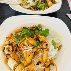 Red Lantern Asian Fusion - Vietnamese noodles salad with tofu!