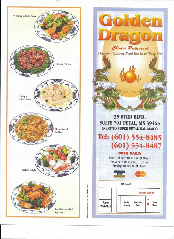 GOLDEN DRAGON Updated August 2024 20 Reviews 793 Hwy 42, Petal
