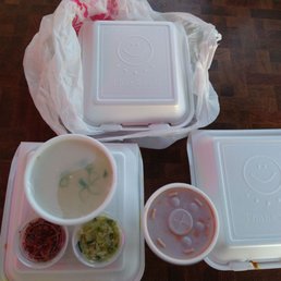 Photo of Yoma Myanmar - Monterey Park, CA, United States. Take out boxes