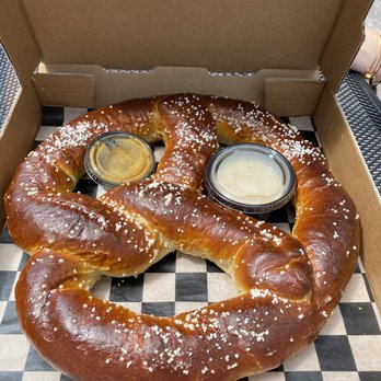 Three Brothers Wineries and Estates - Huge pretzel - this pic doesn't do it justice - it's gigantic ! - Wineries Near Me - Geneva, New York Three Brothers Wineries and Estates - Huge pretzel - this pic doesn't do it justice - it's gigantic ! - Wineries Near Me - Geneva, New York