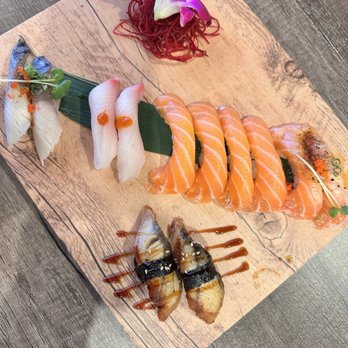 Sake - Nigiri, salmon, seared salmon, eel, mackerel, hamachi - Sushi Bars Near Me - Roseville, California
