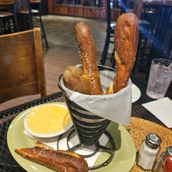 Peddler's Bar & Bistro - Bavarian pretzels.