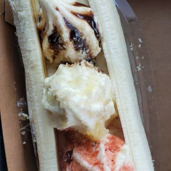 Kozmic Cones - Banana split - Ice Cream & Frozen Yogurt Near Me - Hilo, Hawaii Kozmic Cones - Banana split - Ice Cream & Frozen Yogurt Near Me - Hilo, Hawaii