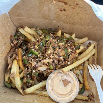 Monkey King At the Brewery - Spicy Garlic Crab Fries - Cajun/Creole Near Me - Alameda, California Monkey King At the Brewery - Spicy Garlic Crab Fries - Cajun/Creole Near Me - Alameda, California