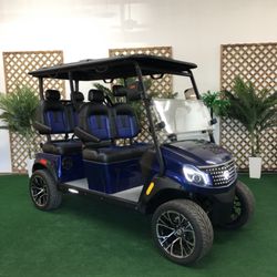 H & H Golf Carts and Outdoor Power - 2026 Solana XA Forward Facing 4 Passenger, Cobalt Blue