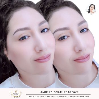 Aesthetics Health - Ombre Shading Powder Brows - Permanent Makeup Near Me - McLean, Virginia