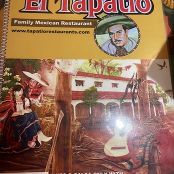 El Tapatio - Menu cover. - Mexican Near Me - Page, Arizona