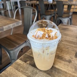 Orange Coffee Bar - Dalgona Iced Latte